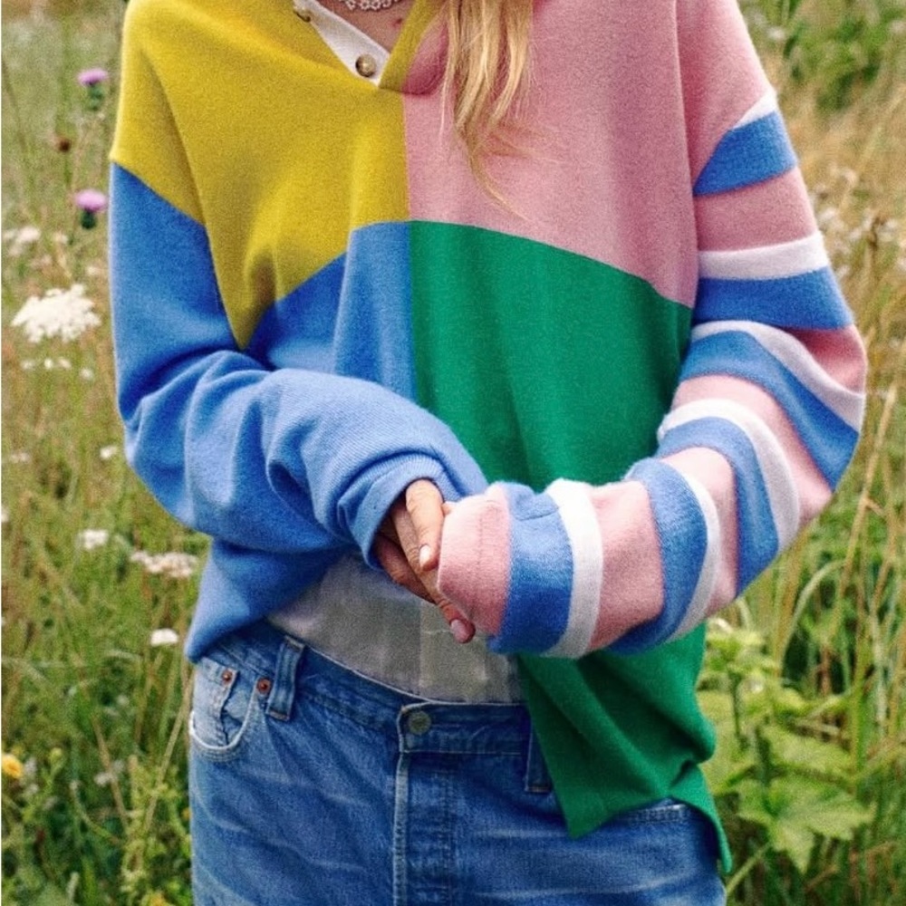 Guest in Residence Rugby Shirt in Multicolor Prep